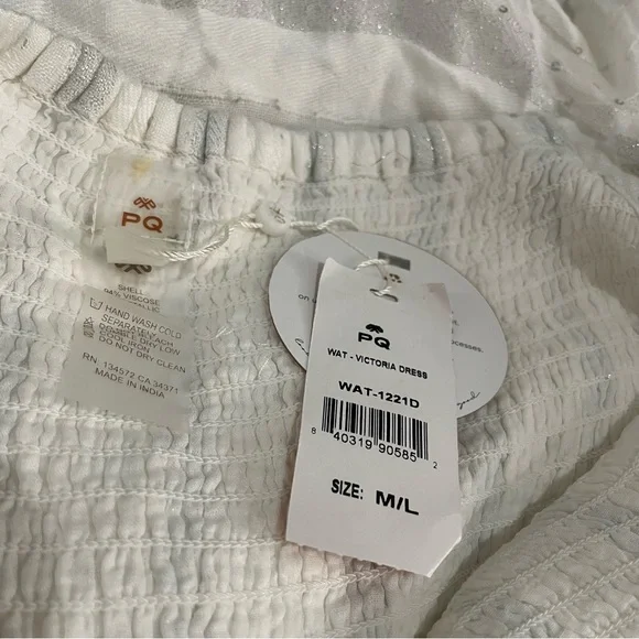 NWT PQ SWIM Victoria Cover-Up Dress Water Lily Size Small - Picture 5 of 7